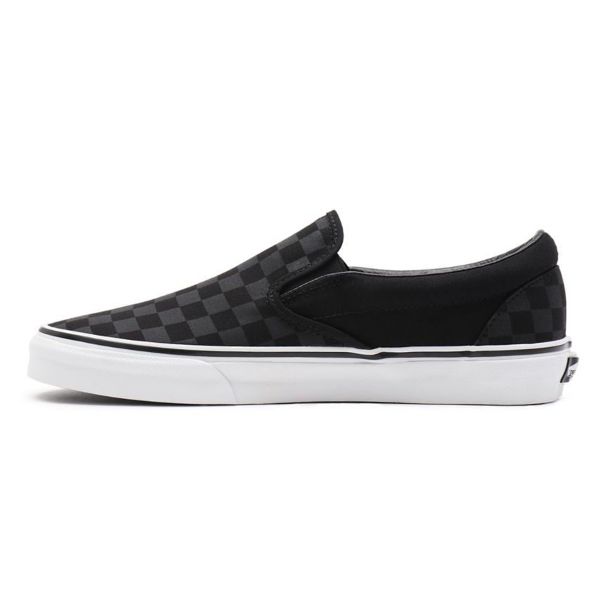 Vans Checkerboard Classic Slip-On Shoes Black | VN688R0HI61
