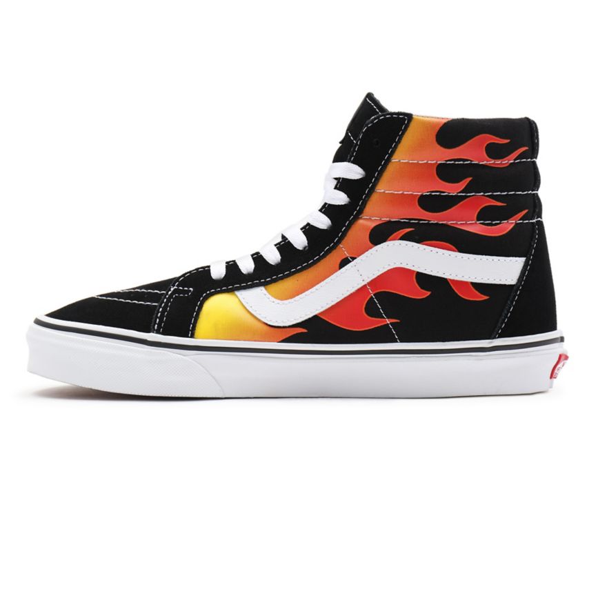 Vans Flame Sk8-Hi Reissue Shoes Black | VN152N8CM87