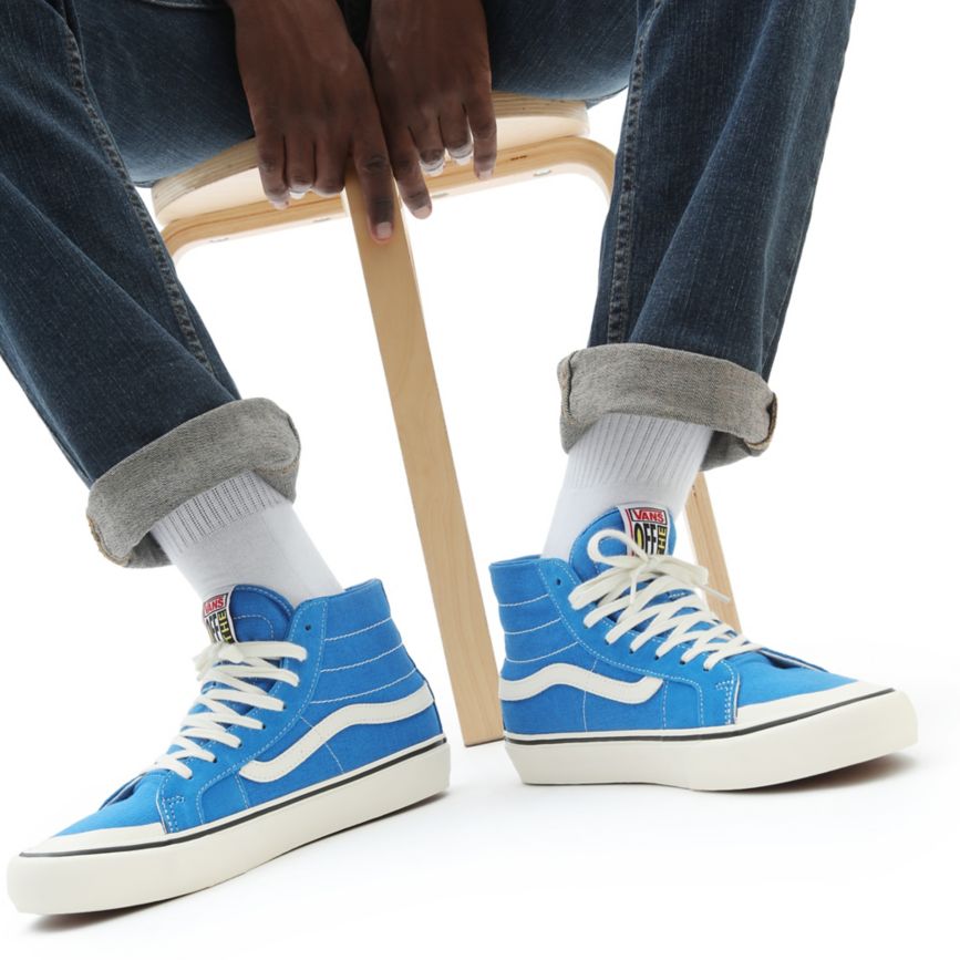 Vans Salt Wash SK8-Hi 138 Decon SF Shoes Blue | VN413V2EQ55
