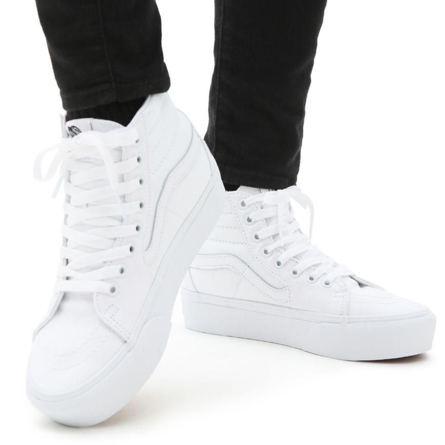 Vans Sk8-Hi Platform 2.0 Shoes White | VN932L7RY38