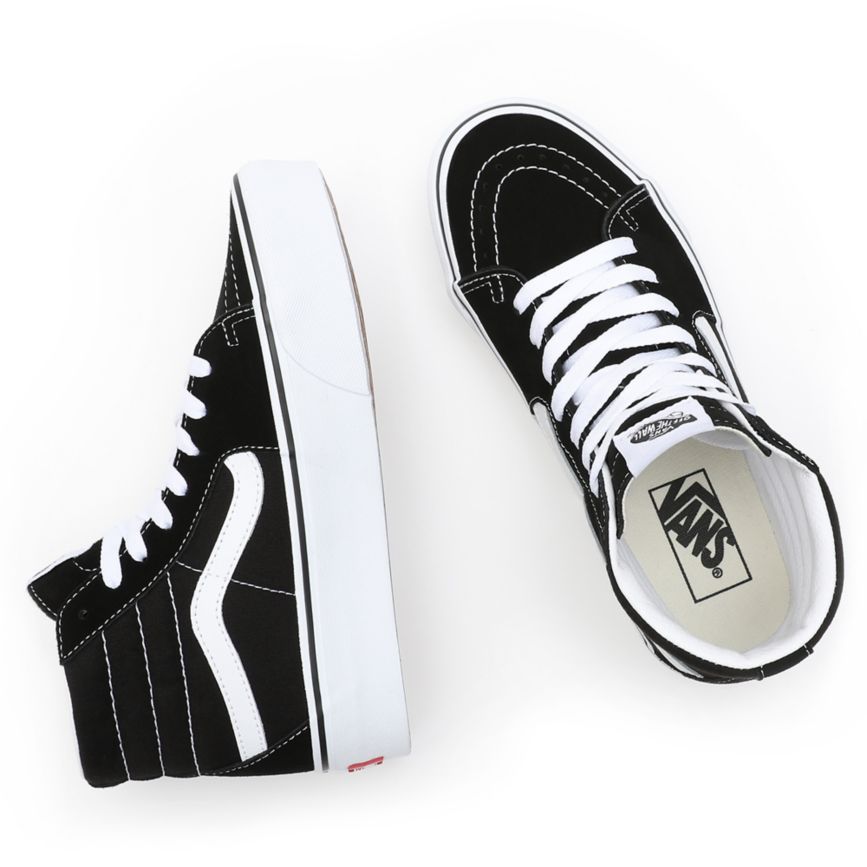 Vans Suede Sk8-Hi Platform 2.0 Shoes Black | VN454D0WW33