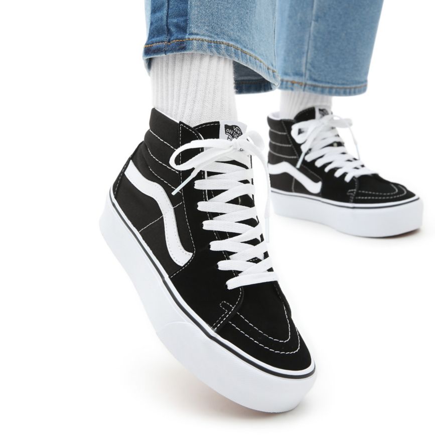 Vans Suede Sk8-Hi Platform 2.0 Shoes Black | VN454D0WW33